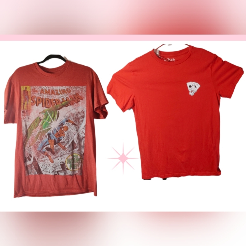 2 For $5 Marvel Red Graphic Tee. Taco Tuesday Shirt.